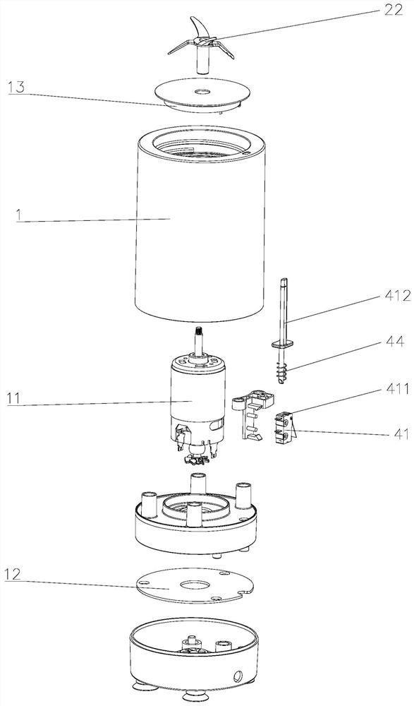 A safe and reliable portable food processor