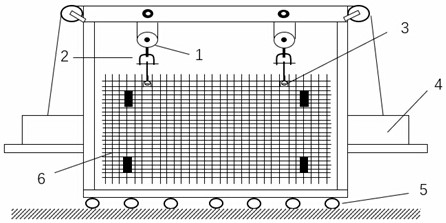 Rapid hoisting construction method for low-clearance diaphragm wall reinforcement cage