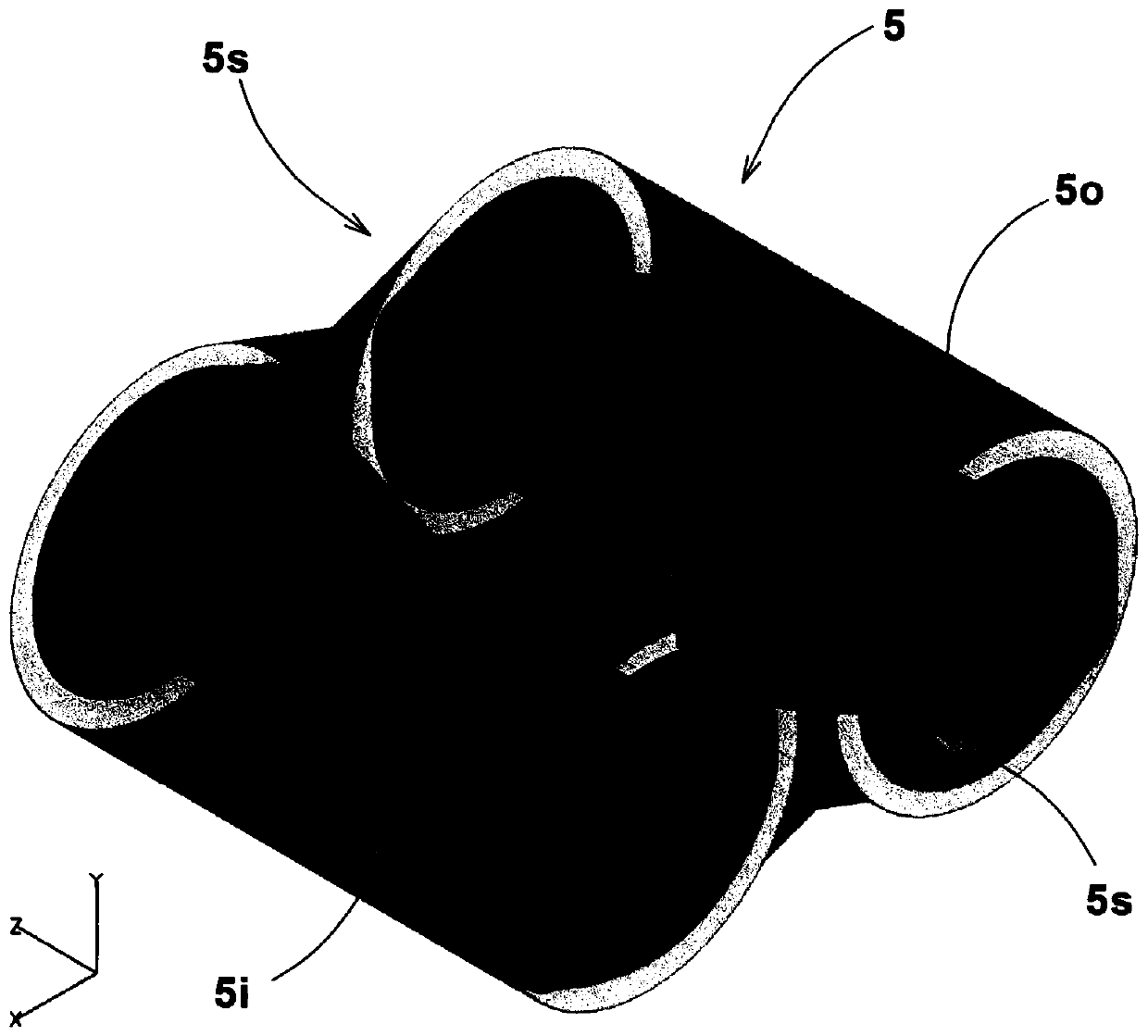 Simulation method for fluid mixing state