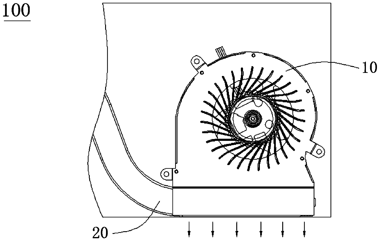 Anti-backflow centrifugal fan system