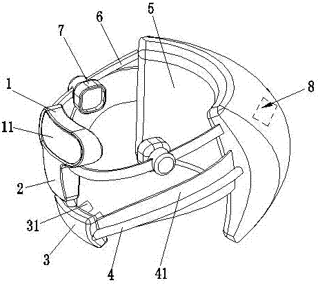 A swimming aerobic mask with data collection function