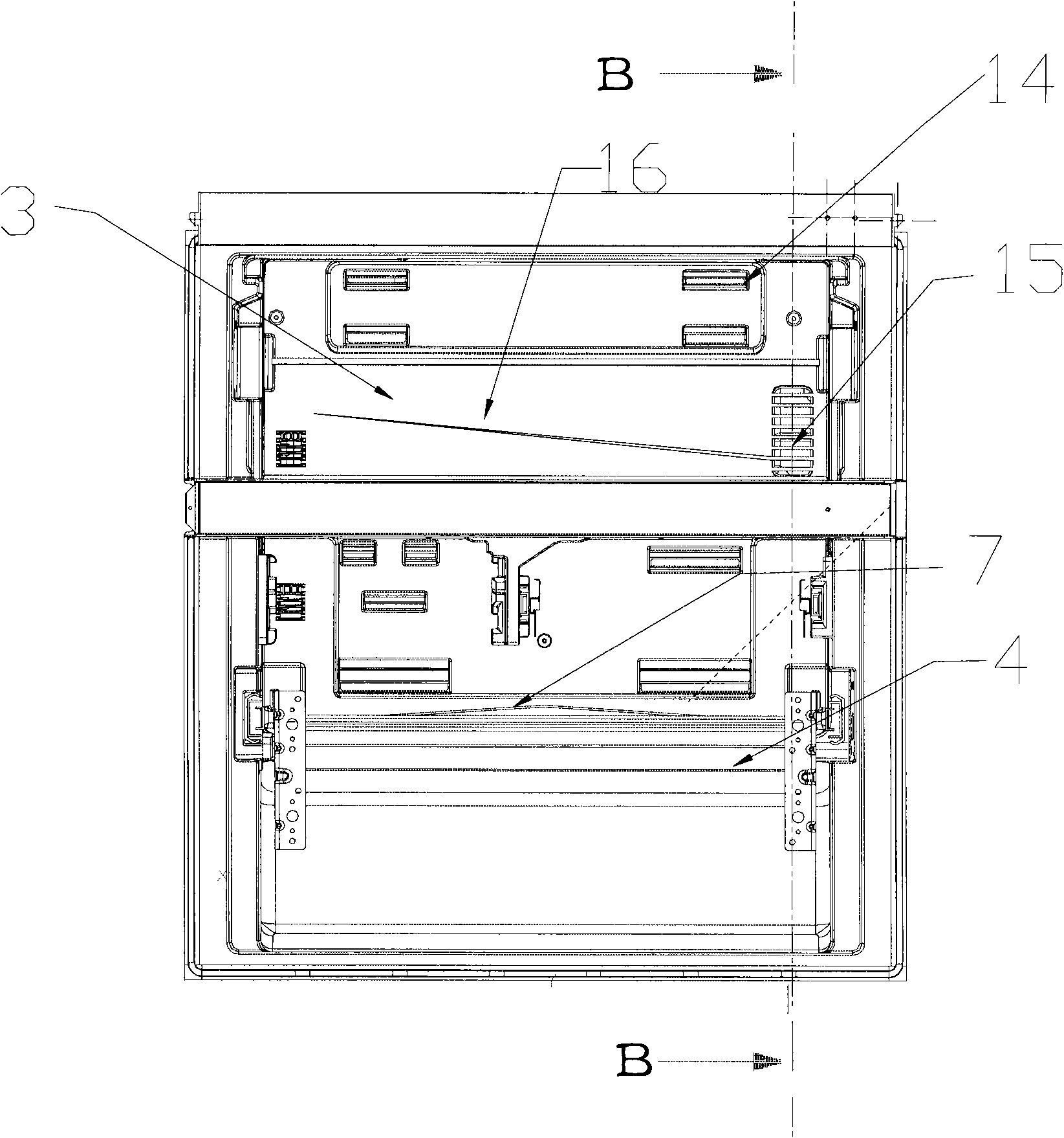 Condensed water collecting device