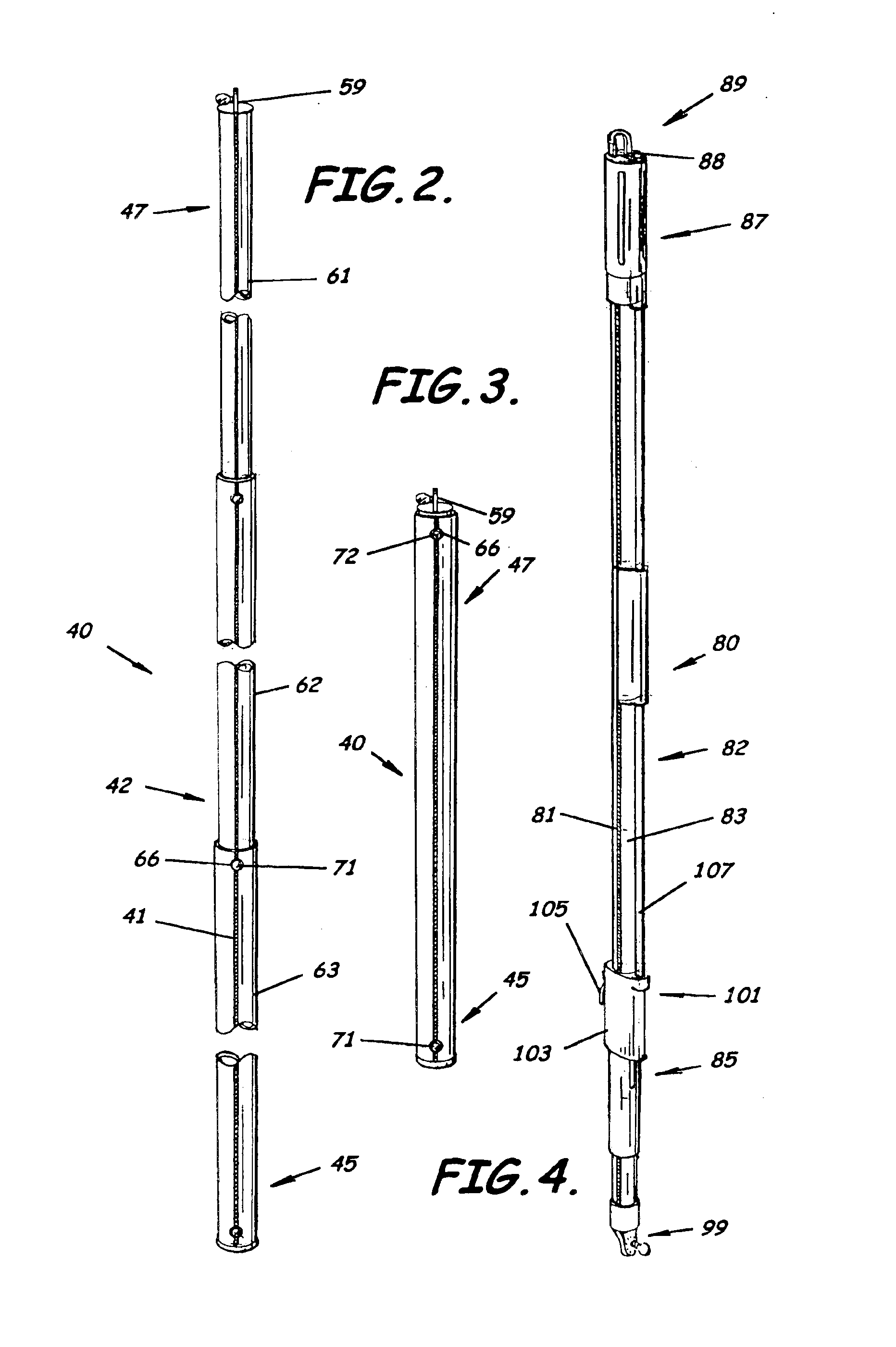 Utility line pole having alignment indicator and associated methods