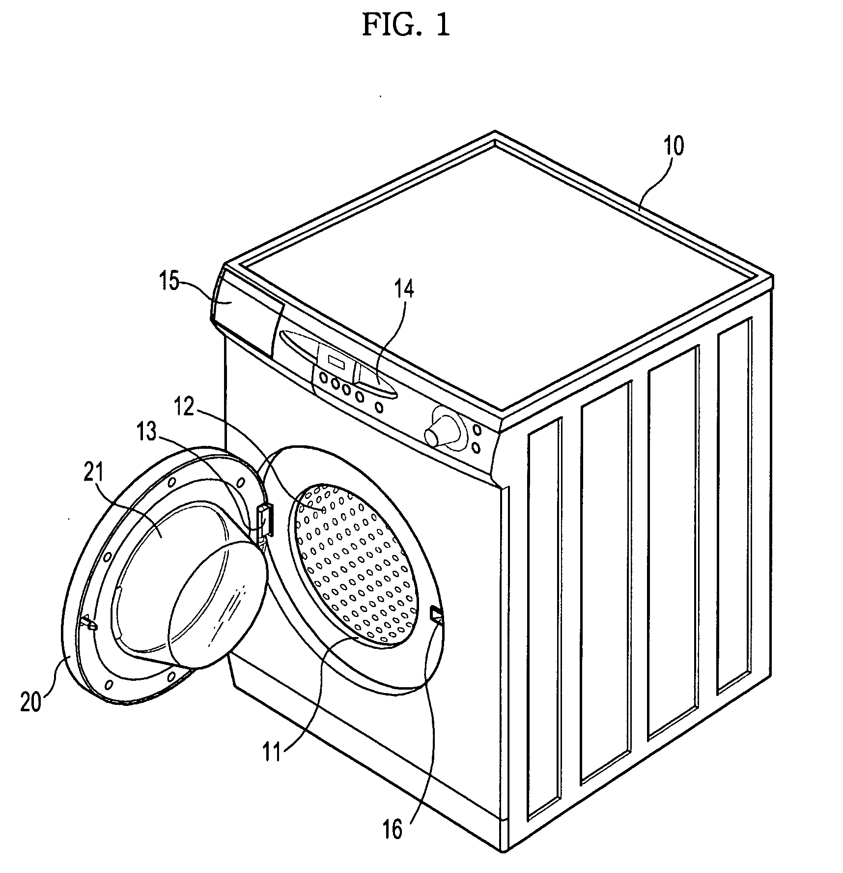 Door of washing machine and assembling structure and assembling method thereof