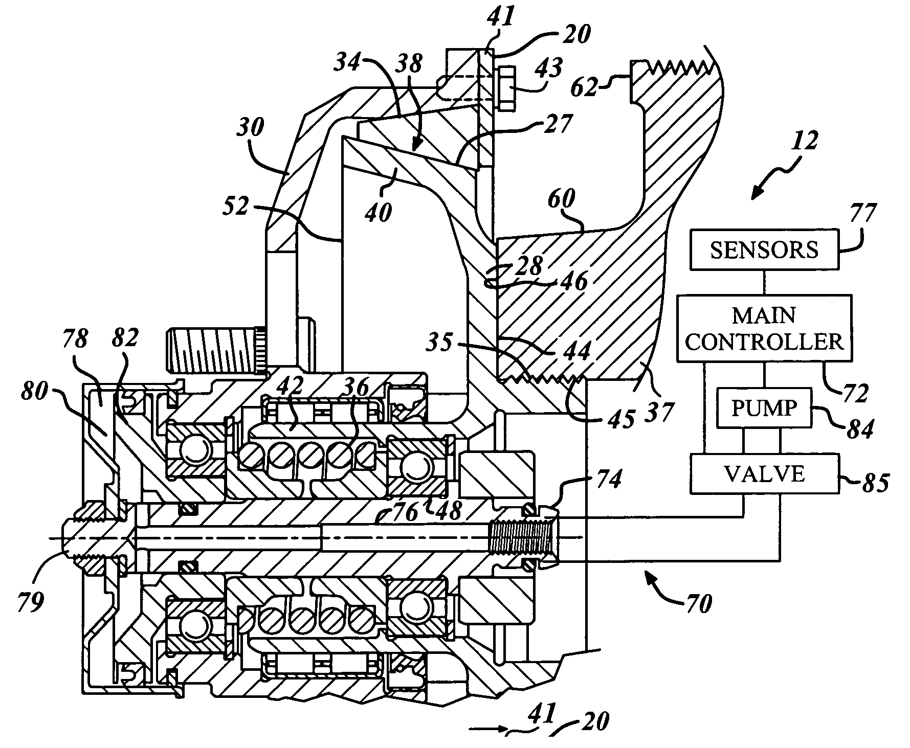 Pneumatic cone clutch fan drive having threaded attachment method for drive shaft of clutch to hub mounting