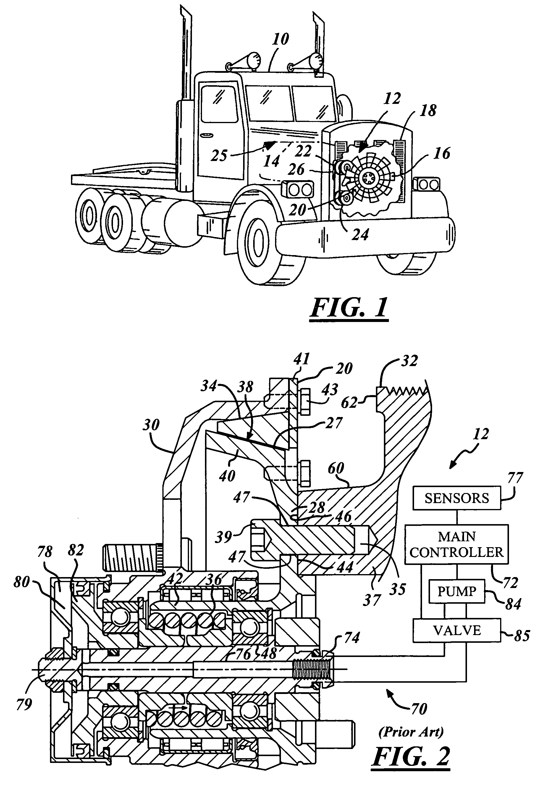 Pneumatic cone clutch fan drive having threaded attachment method for drive shaft of clutch to hub mounting