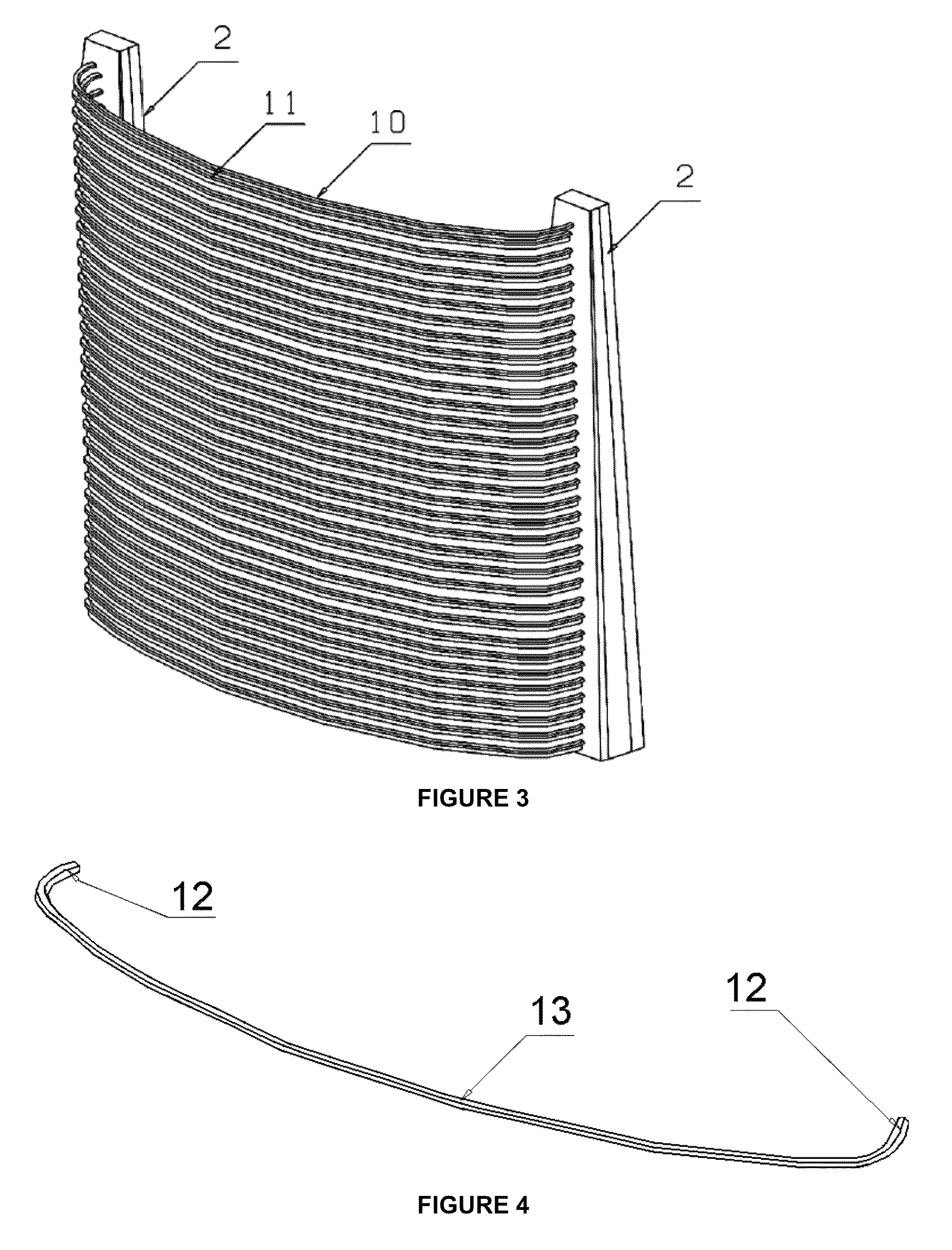 Concave receiver for stirling dish and method for manufacturing the same