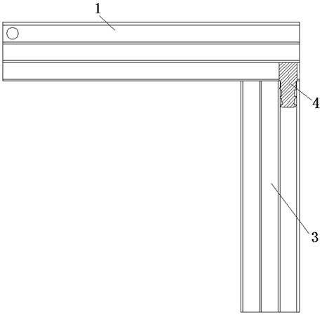 Aluminum profile connecting and assembling structure
