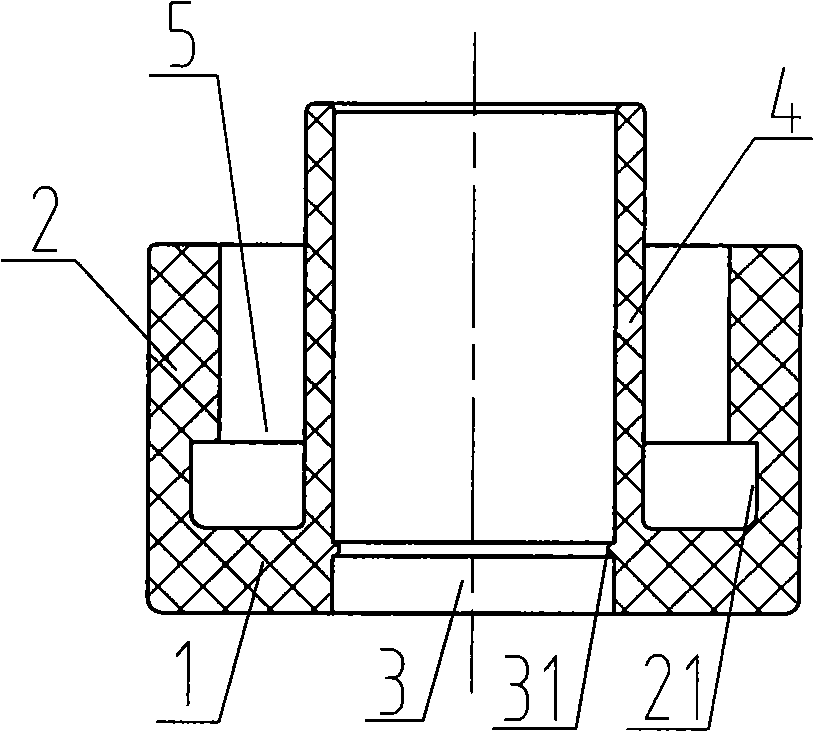 Water-proof rubber sleeve of sparking plug cap