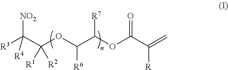 Synthesis of (2-nitro)alkyl (meth)acrylates via transesterification of (meth)acrylate esters