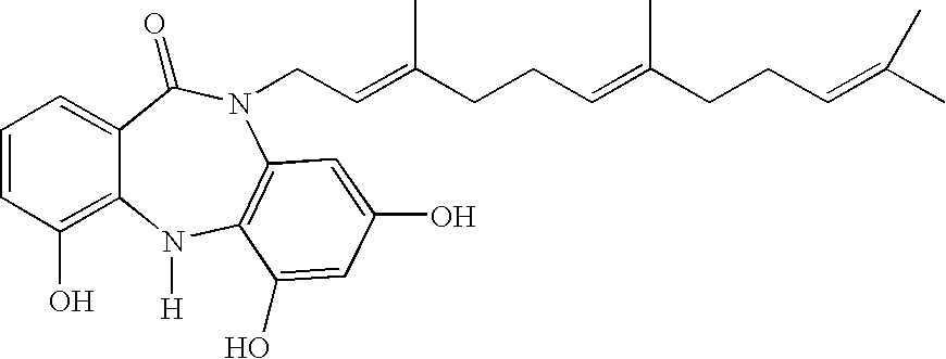 Farnesyl dibenzodiazepinone, and processes for its production
