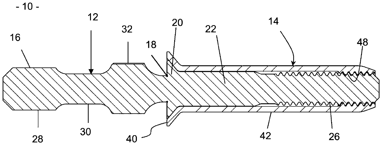 Installation tool for a hidden fastener and installation method for a fastener