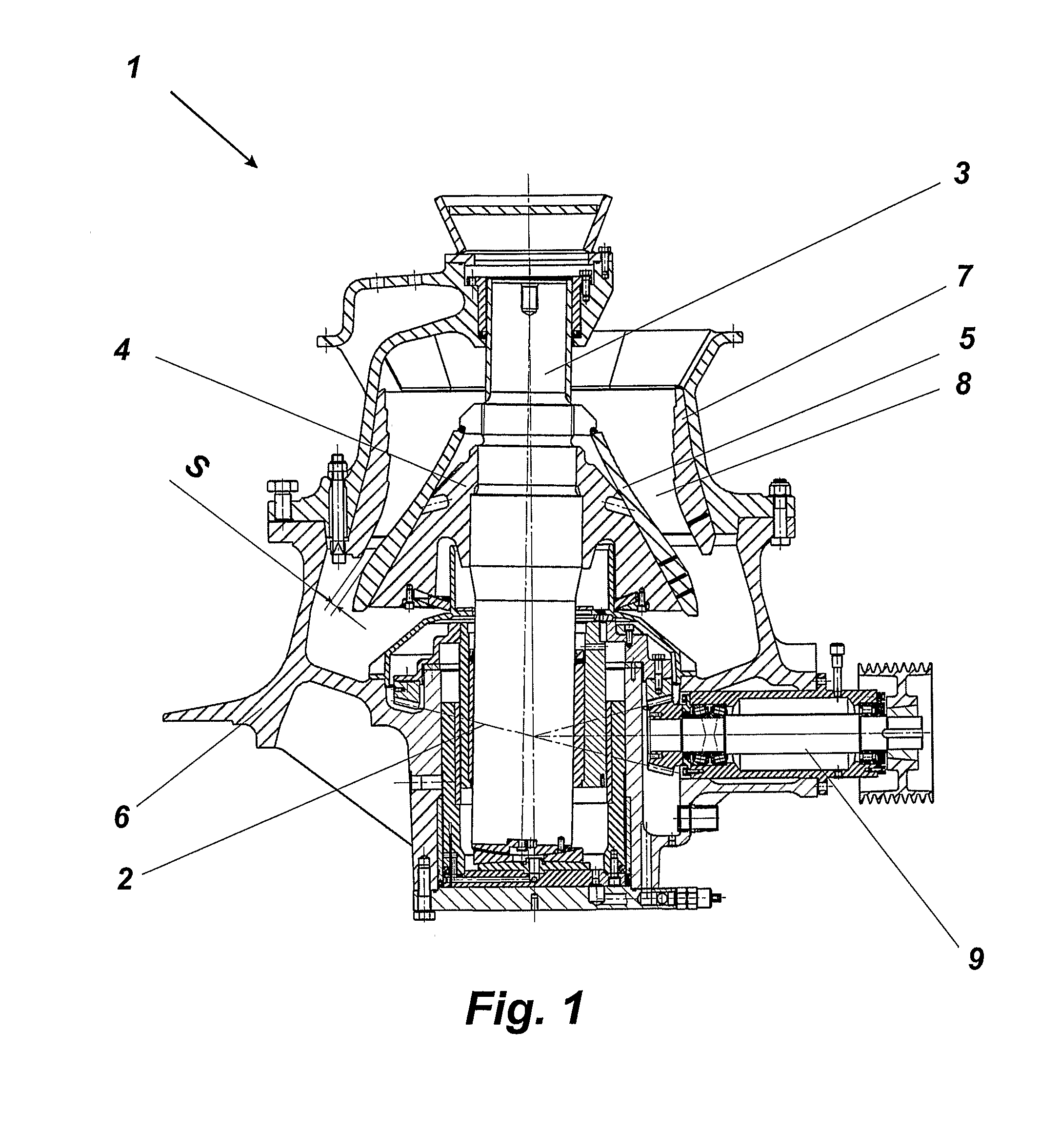 Crusher and control method for a crusher