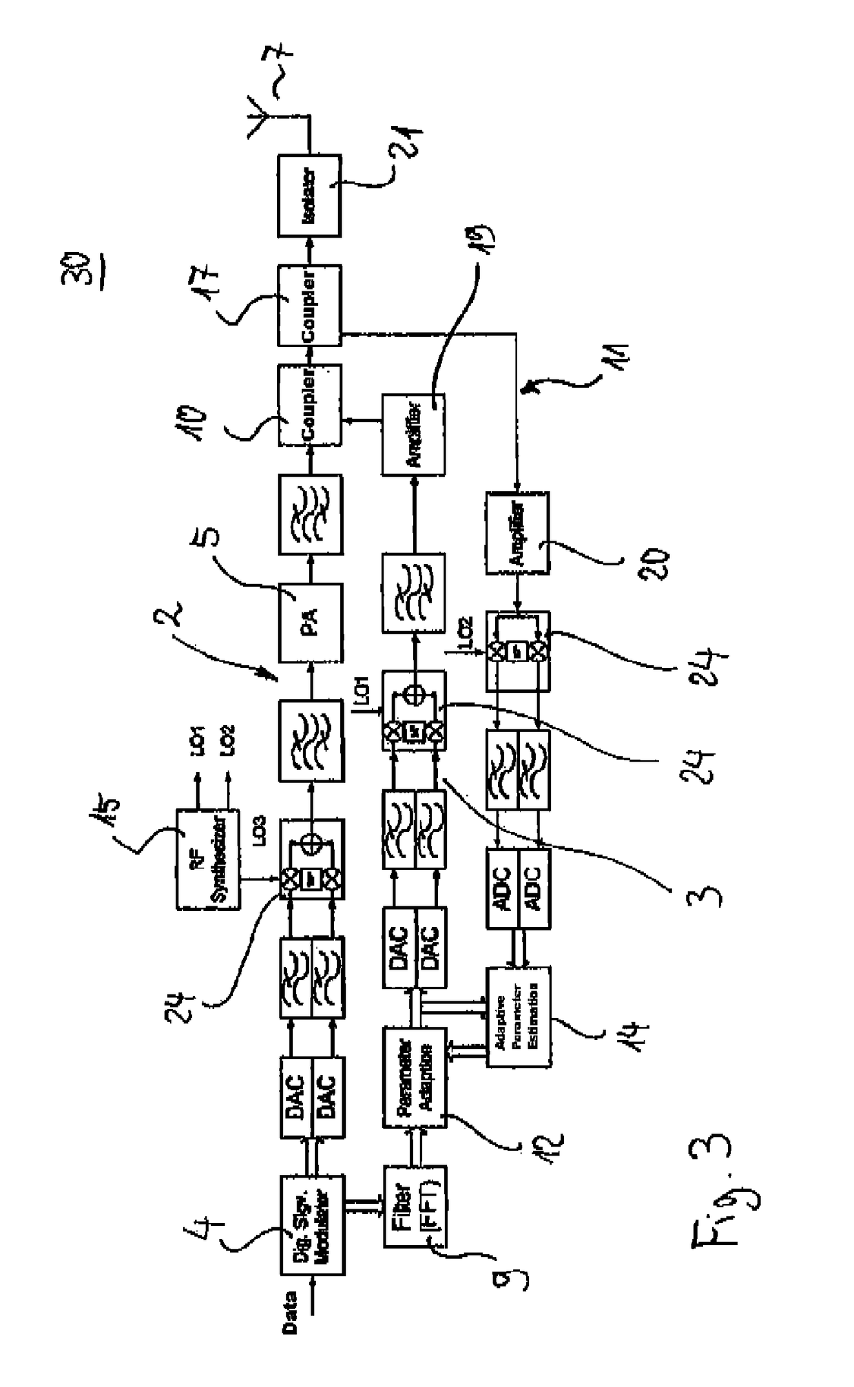 Device and method for transmitting data