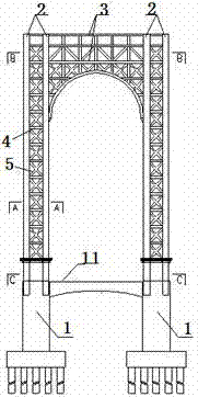 Lattice steel truss tower cable-stayed bridge