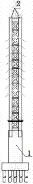 Lattice steel truss tower cable-stayed bridge