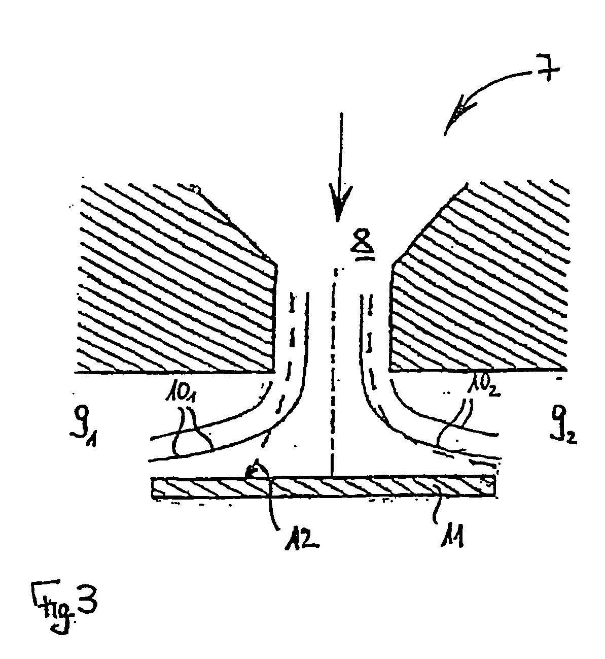 Process for determining the particle size distribution of an aerosol and apparatus for carrying out such a process