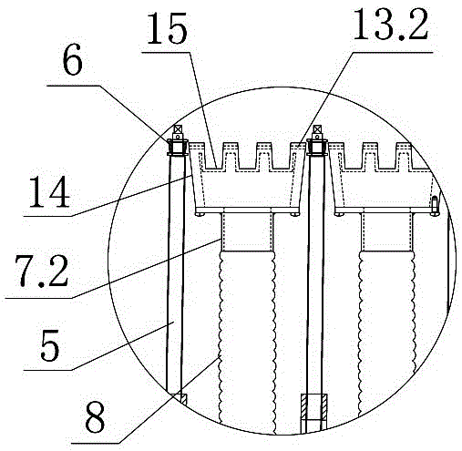 Wind grid device and method for cooling hyperbolic curved tempered glass by using same