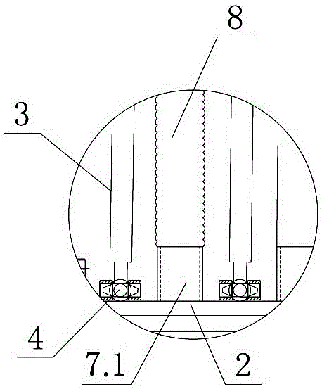 Wind grid device and method for cooling hyperbolic curved tempered glass by using same