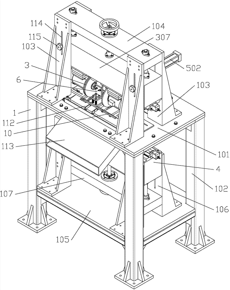 Core rod groove grinding equipment