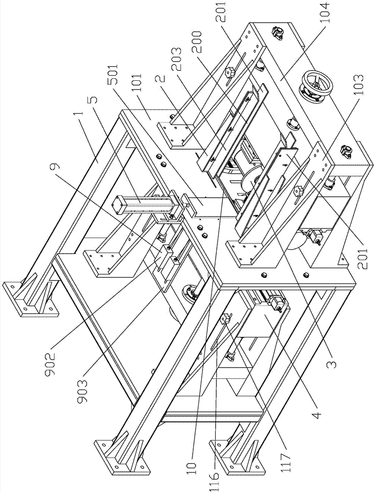 Core rod groove grinding equipment