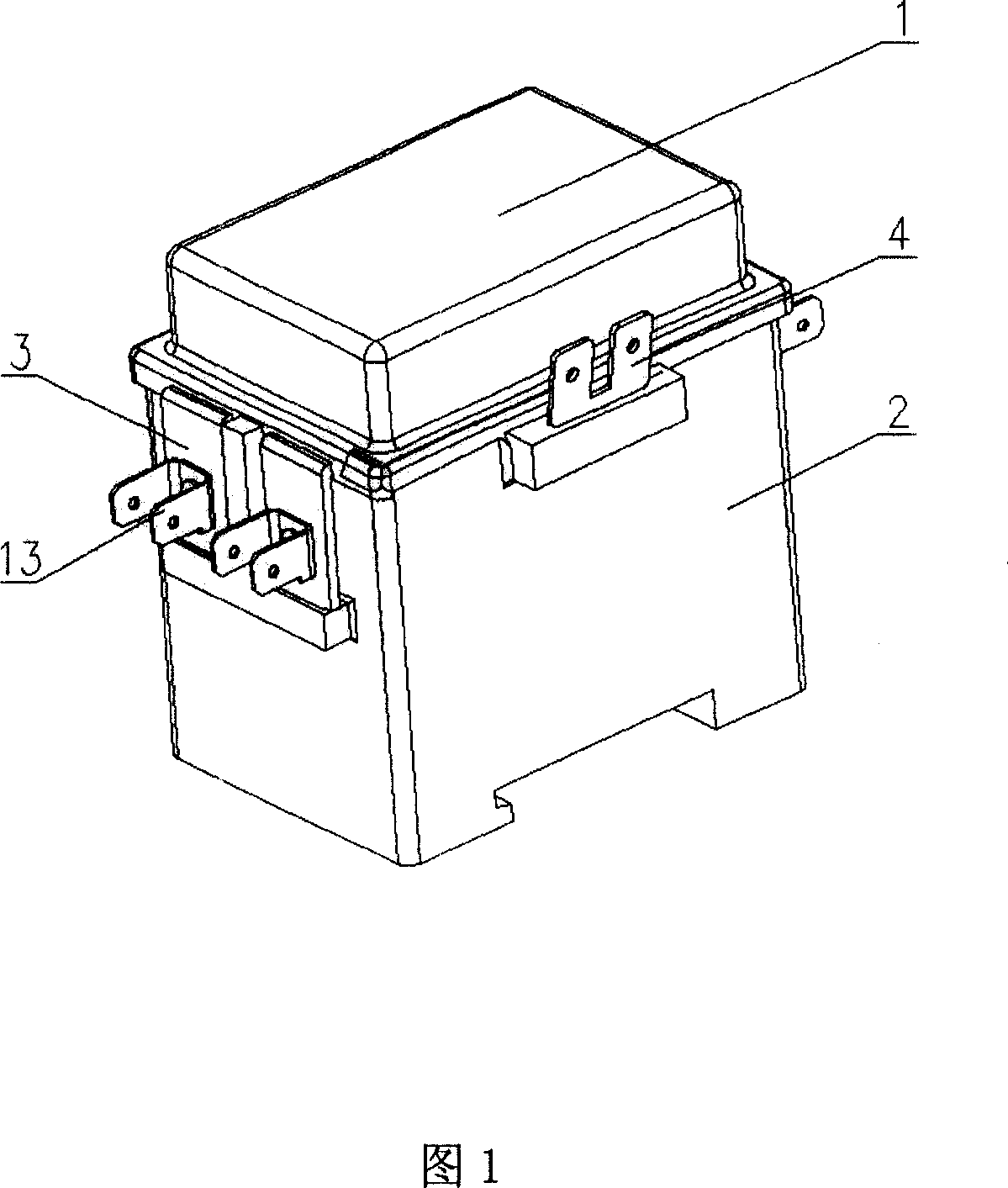 Air-tight type low-voltage electrical apparatus with working contact and its oxygen-free seal method