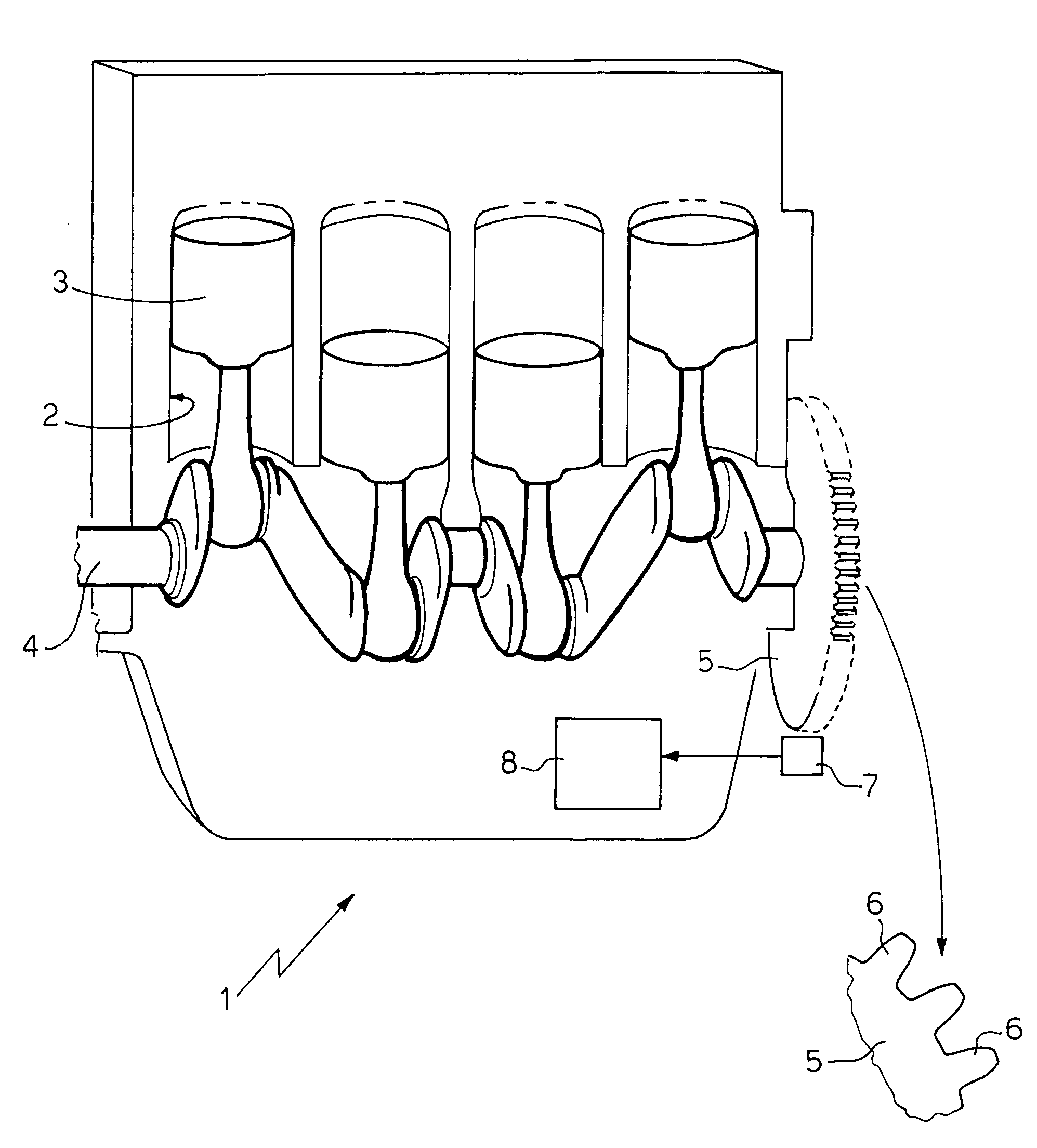 Method for detecting misfiring in an internal combustion engine by analysing the angular acceleration of the drive shaft