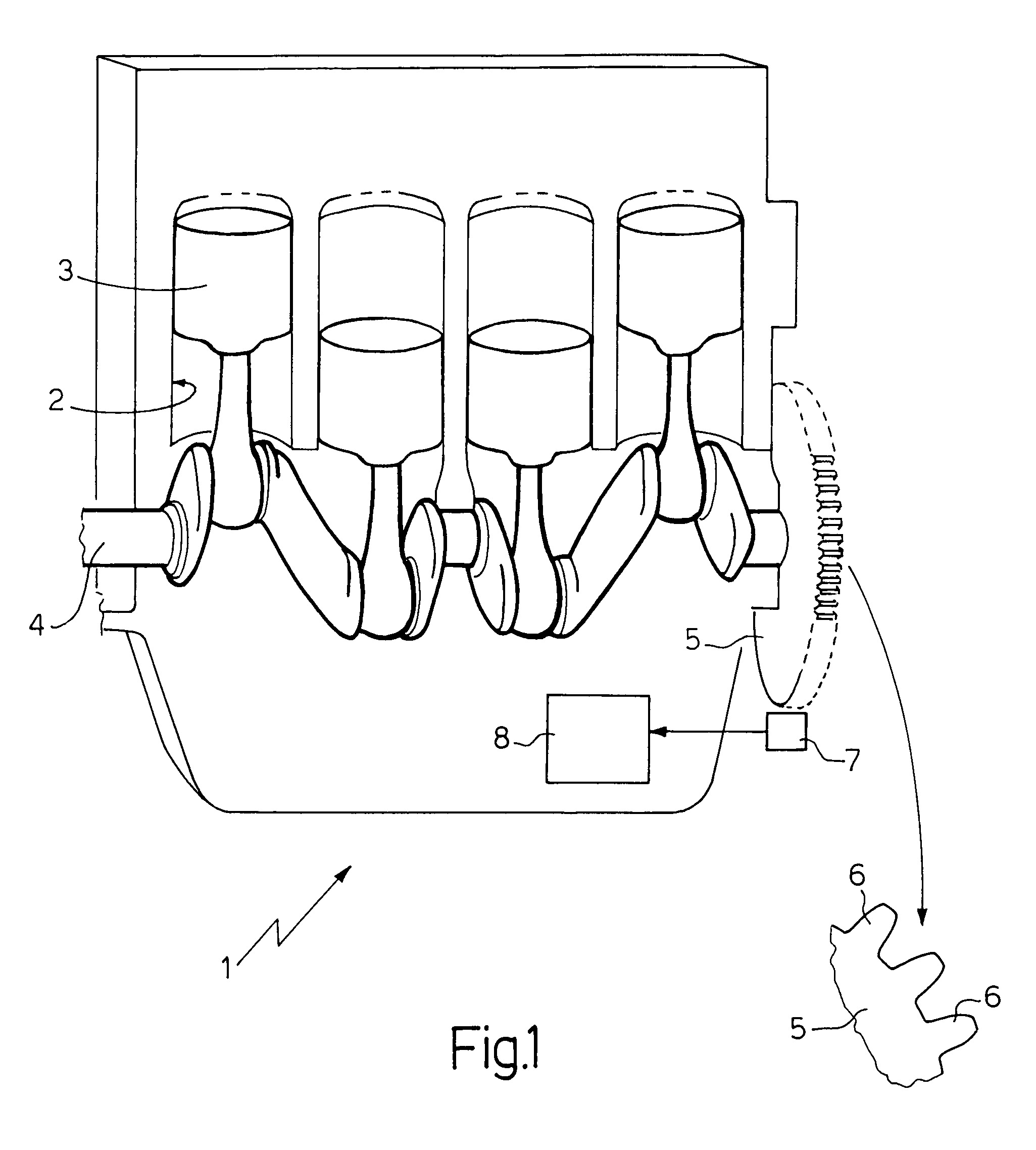 Method for detecting misfiring in an internal combustion engine by analysing the angular acceleration of the drive shaft