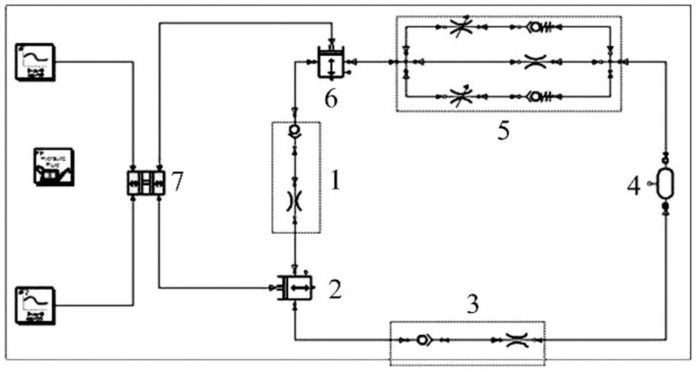 Oil pressure vibration reduction piston valve system, computer device and readable storage medium