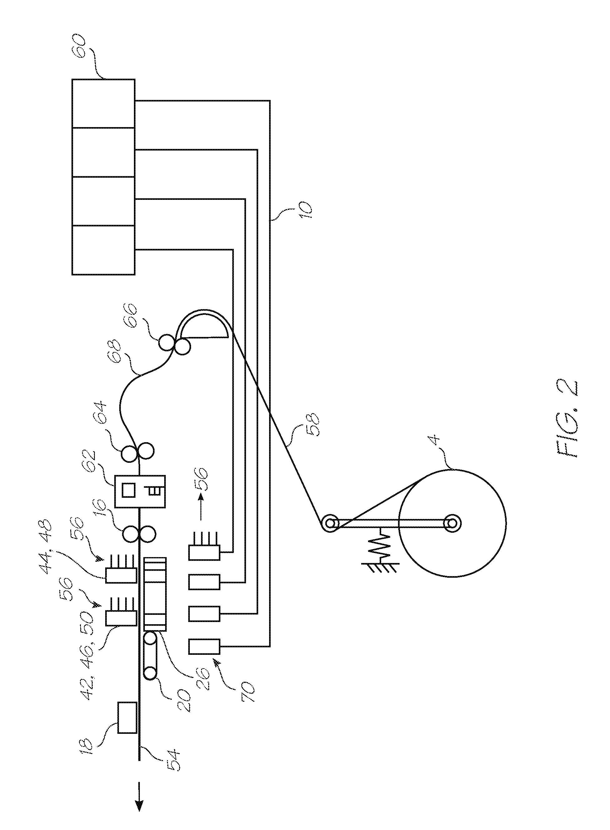 Printing system with independently movable printhead service modules