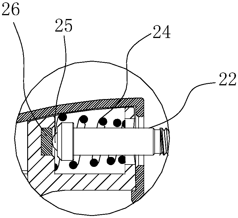 A slider type linear displacement sensor