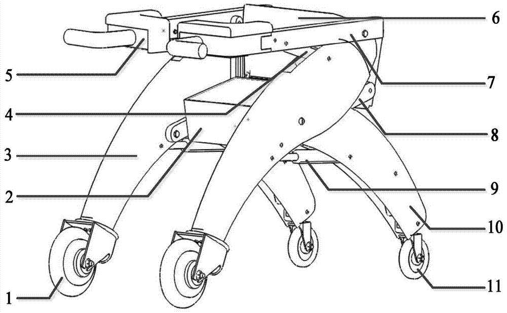 A walking companion robot