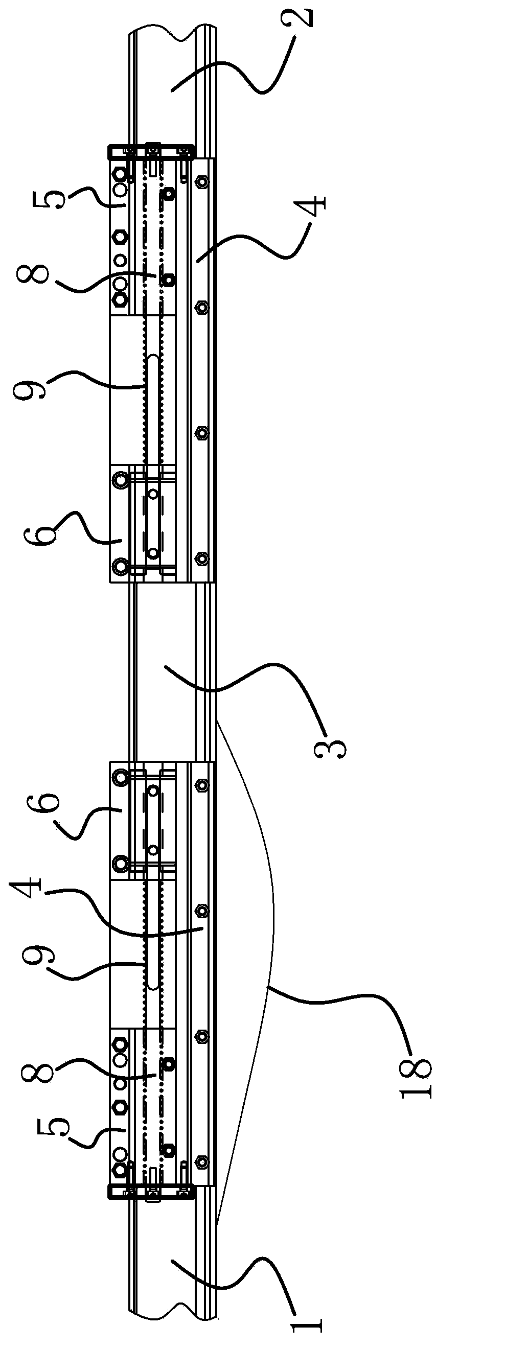 Disconnectable busbar joint device of rigid contact network
