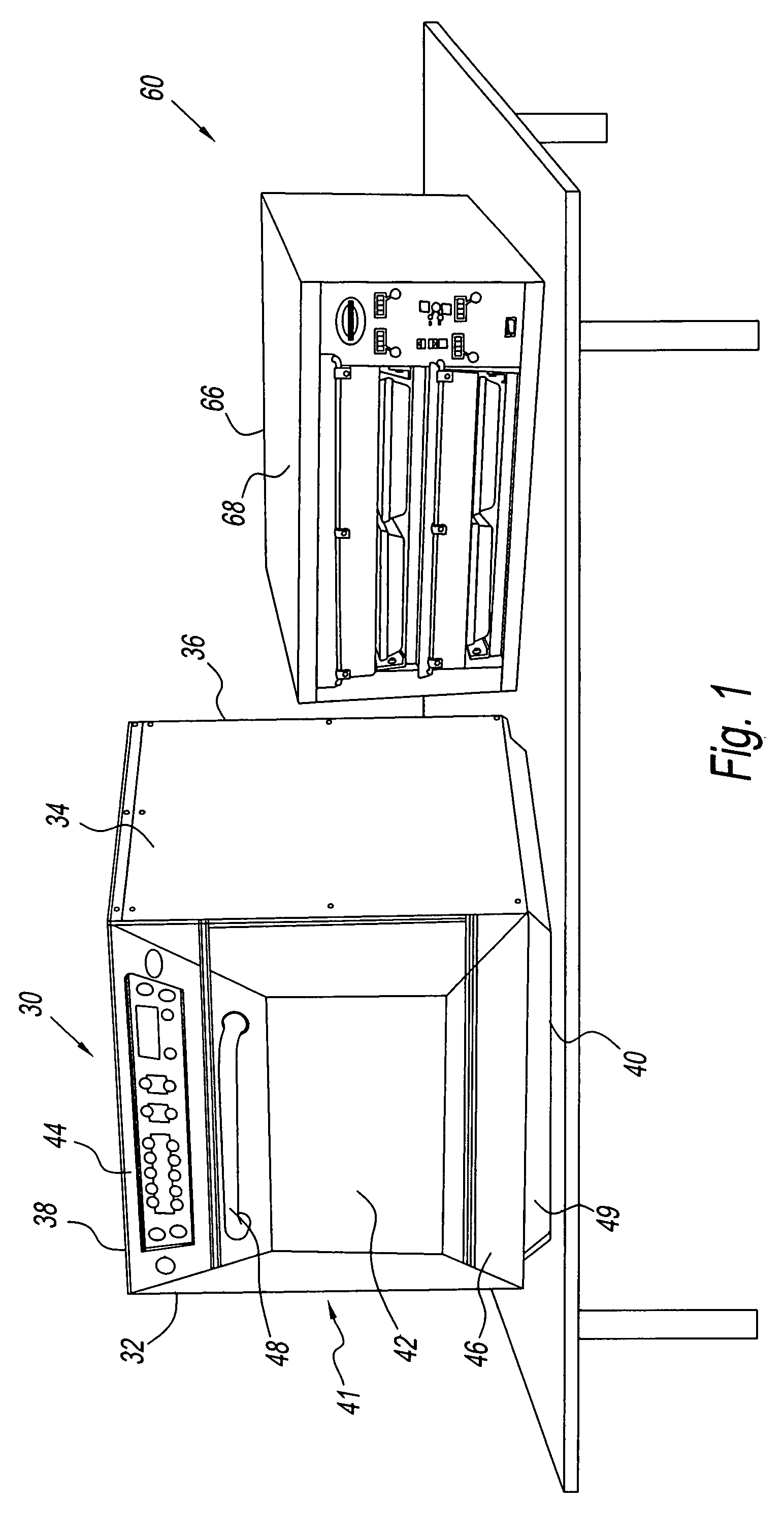 Cook and hold system and method with ribbed tray