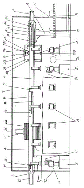 Manipulator structure for automatic polishing production line