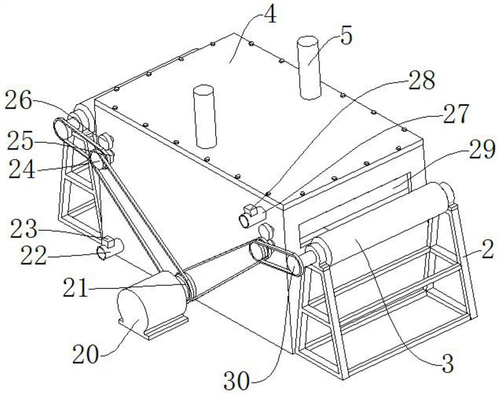 Printing and dyeing device for chemical fabric processing and using method thereof