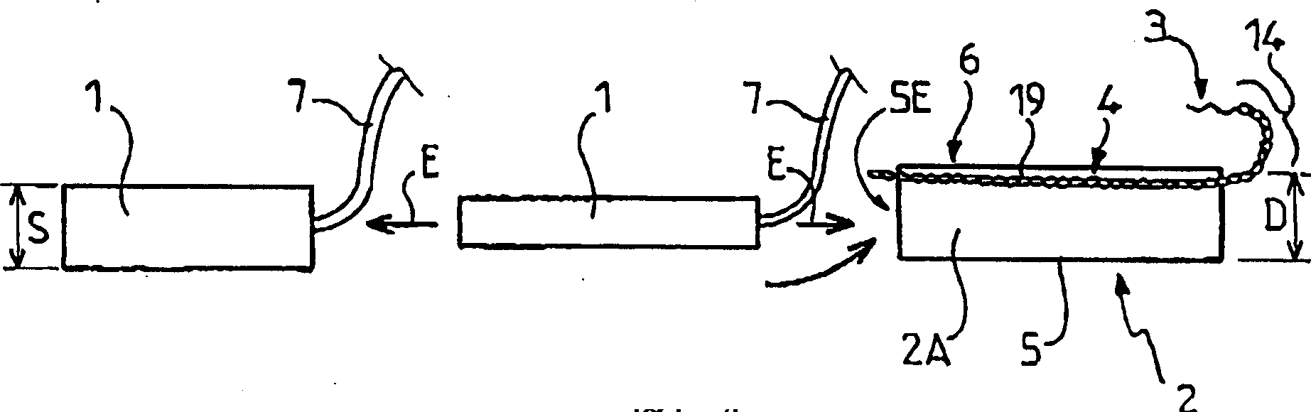 Kit for the insertion of an intragastric implant, case for inserting such an implant, and corresponding production method