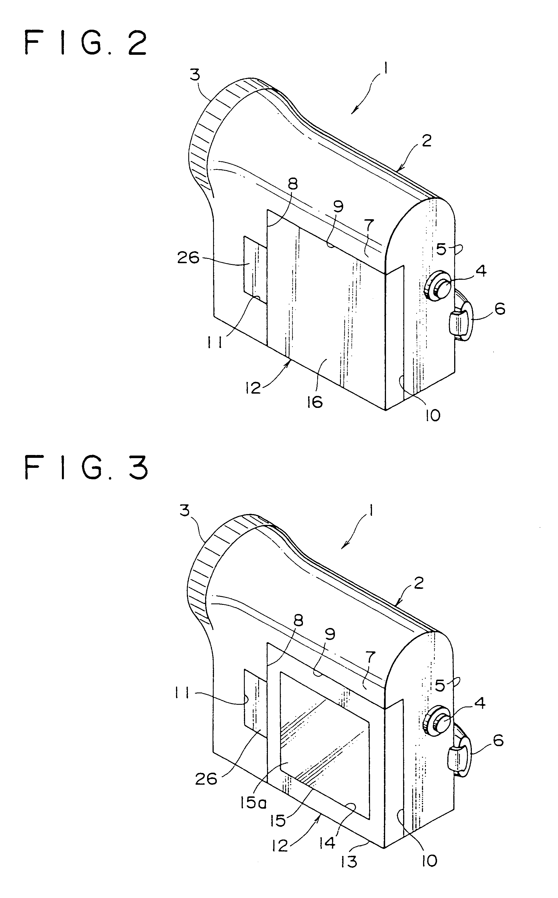 Video camera with stowable monitor having display facing inwardly or outwardly