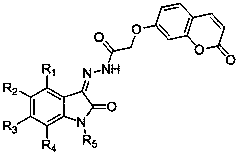 Coumarin-isatin type compounds, and preparation method and purpose thereof