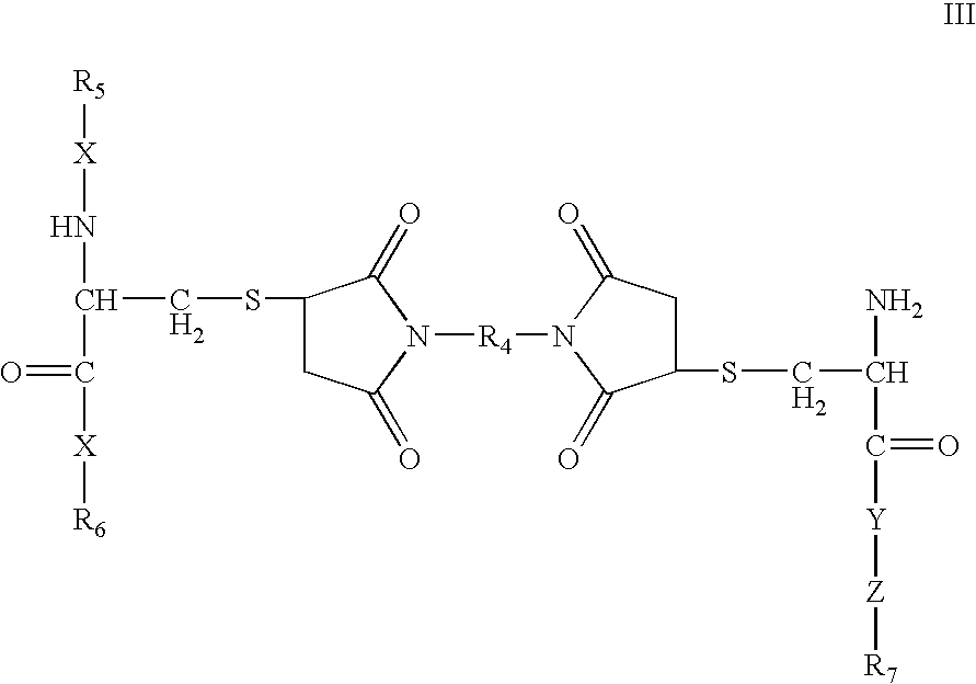 Cysteine-branched heparin-binding growth factor analogs