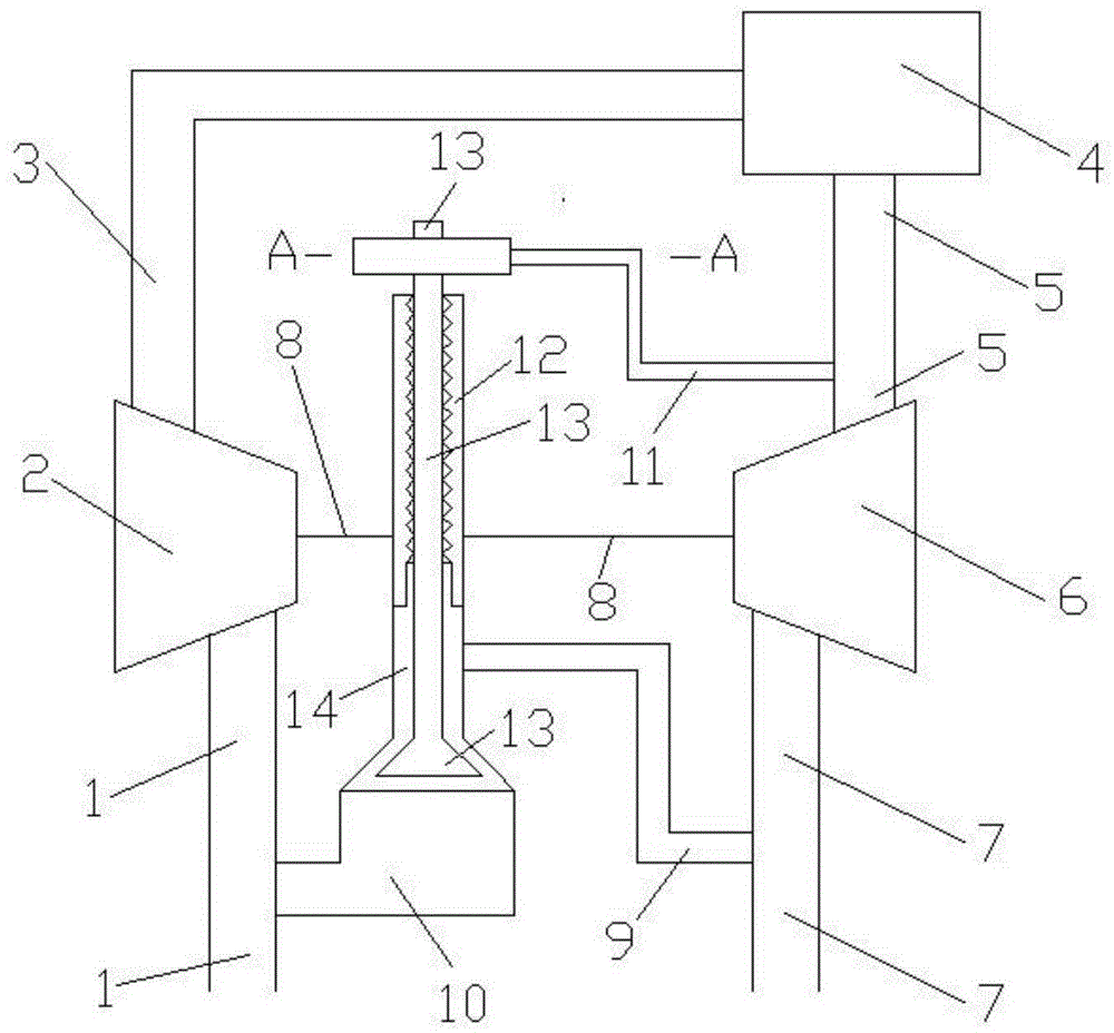 Pneumatic device with air exhaust as air source