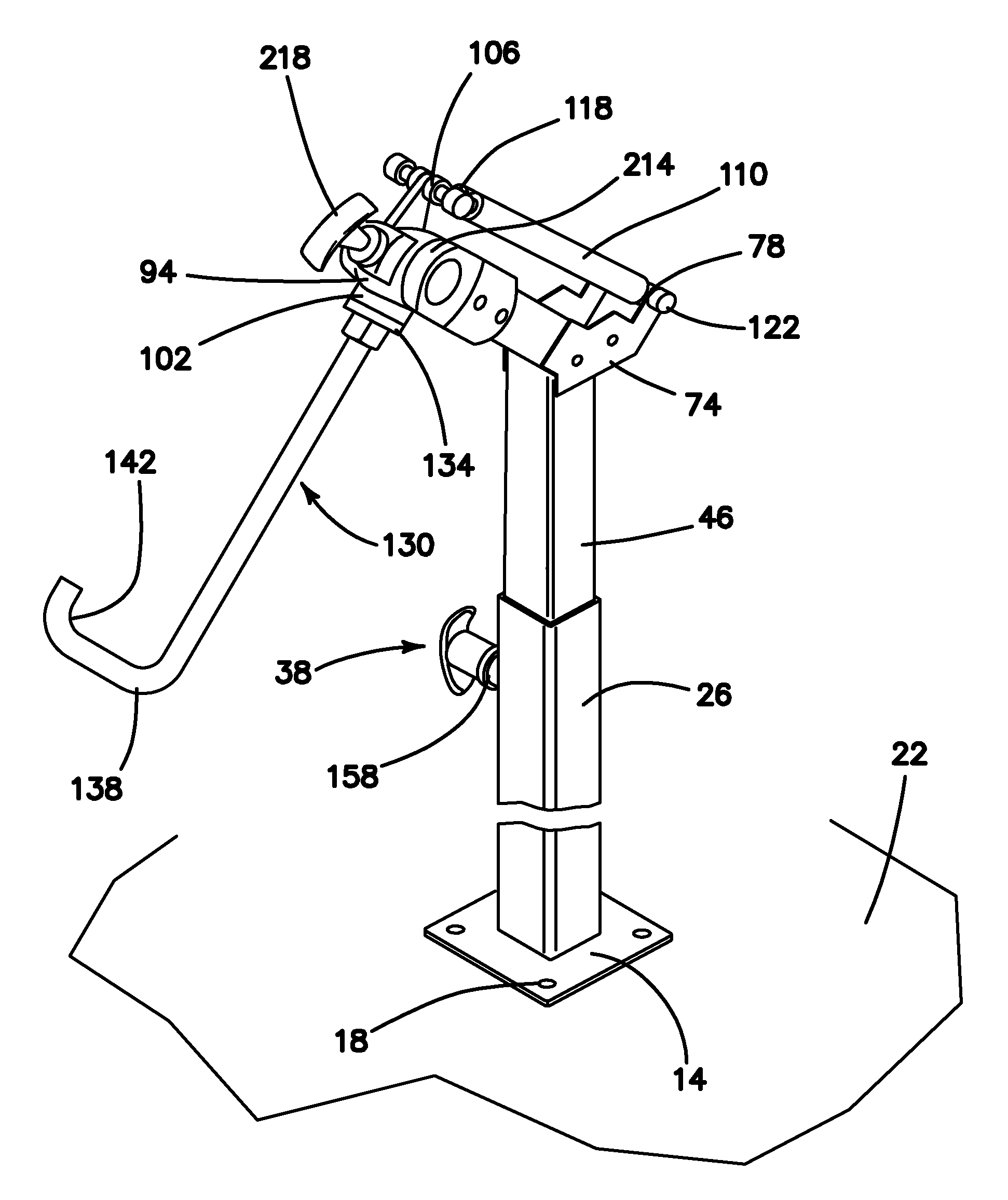 Artificial horse leg stand