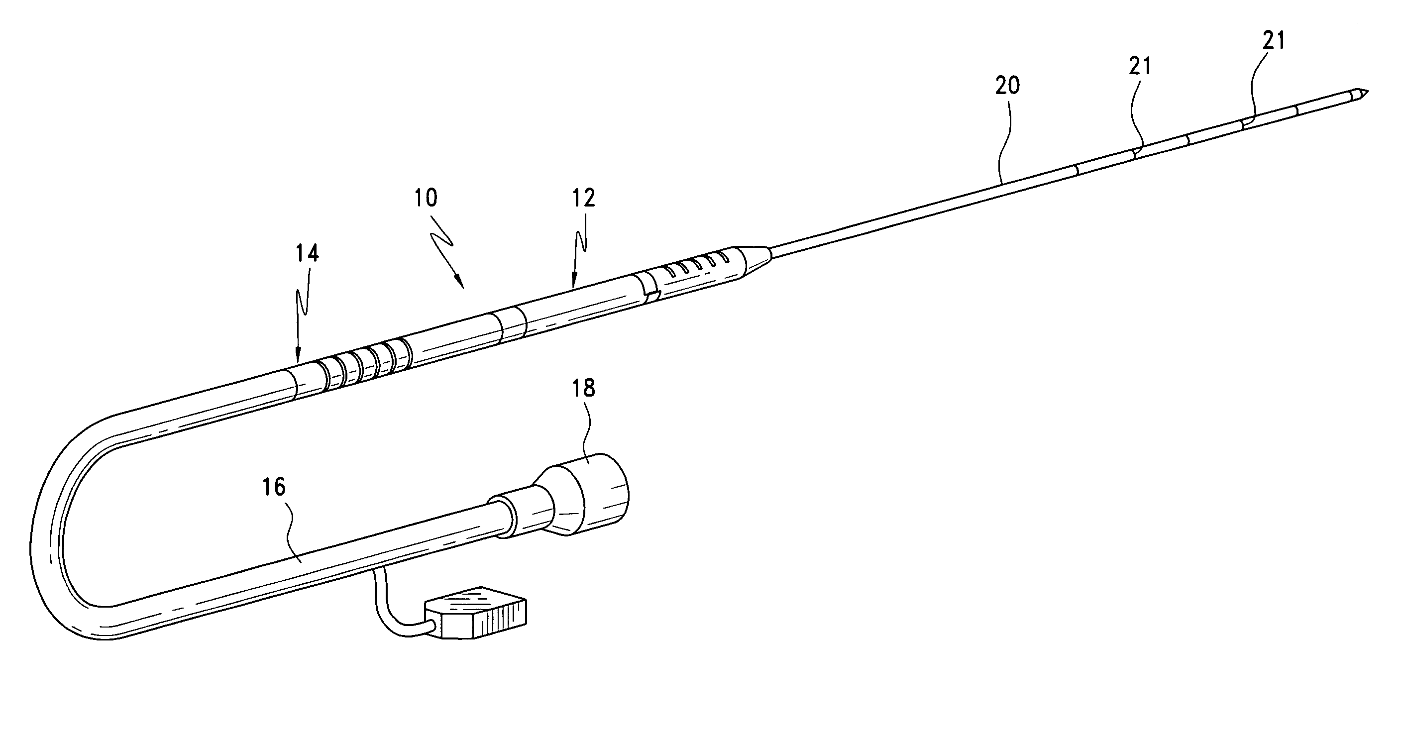 Detachable cryosurgical probe with breakaway handle