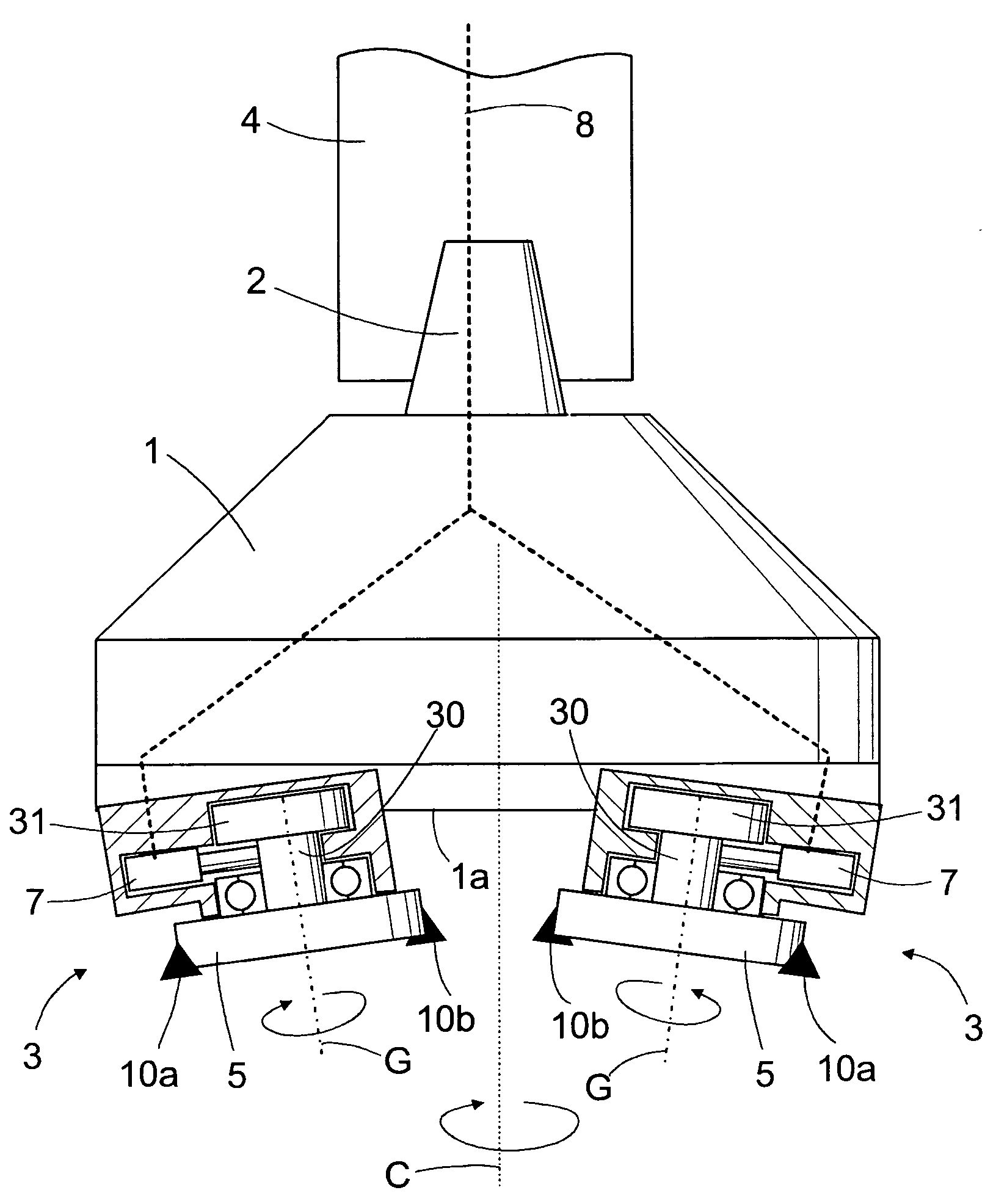 Method for indexing a rotating tool and a tool for machining