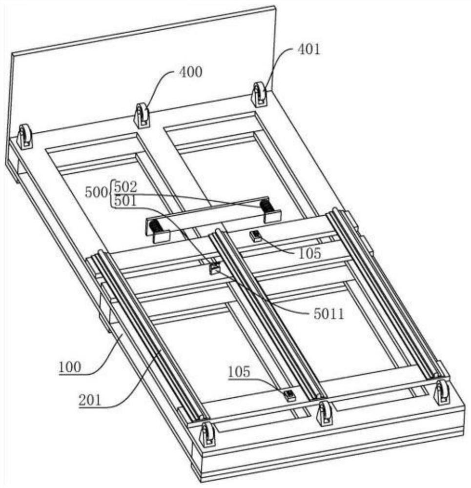 Bed frame convenient for bed sheet replacement