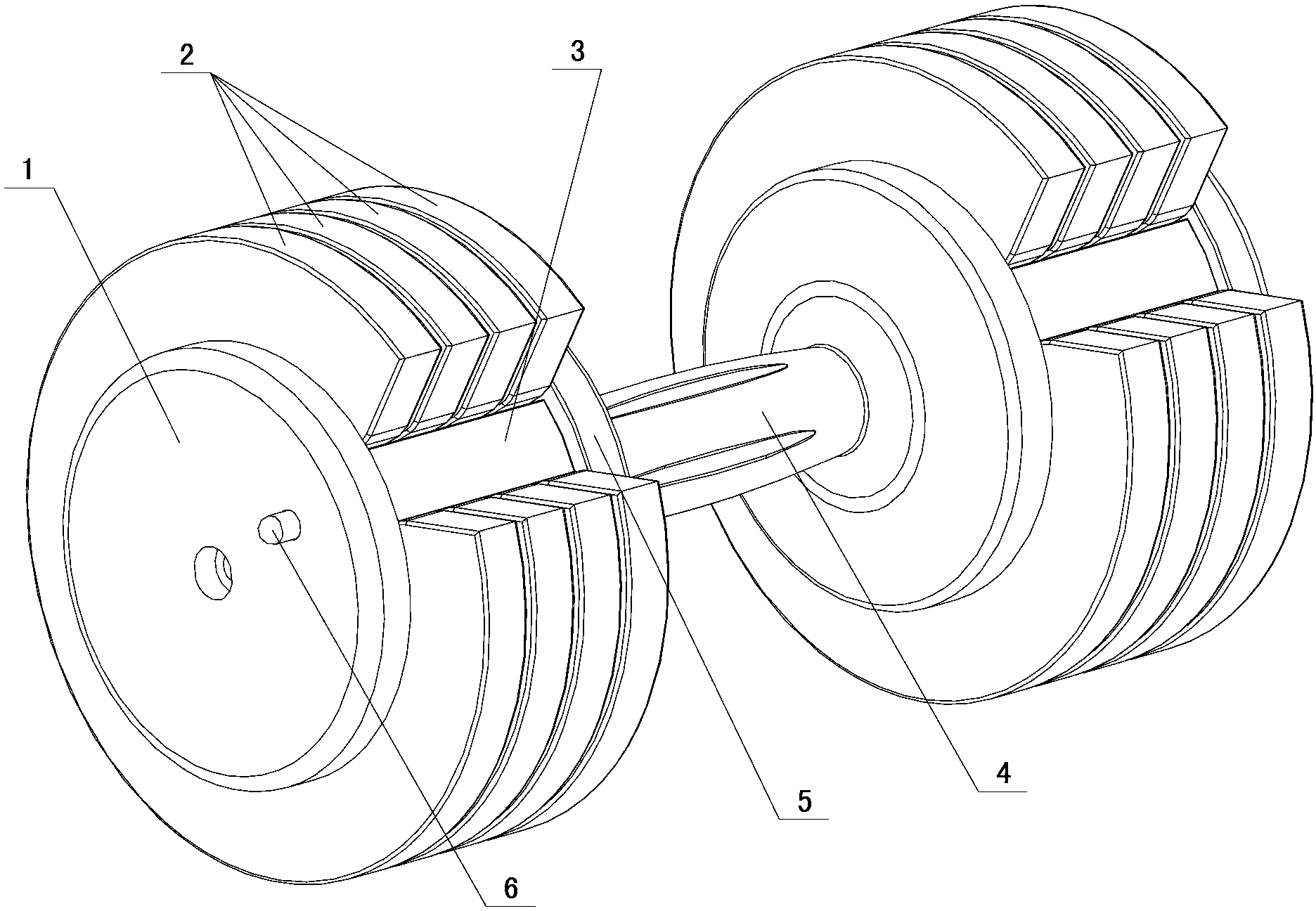 Weight adjustable dumbbell