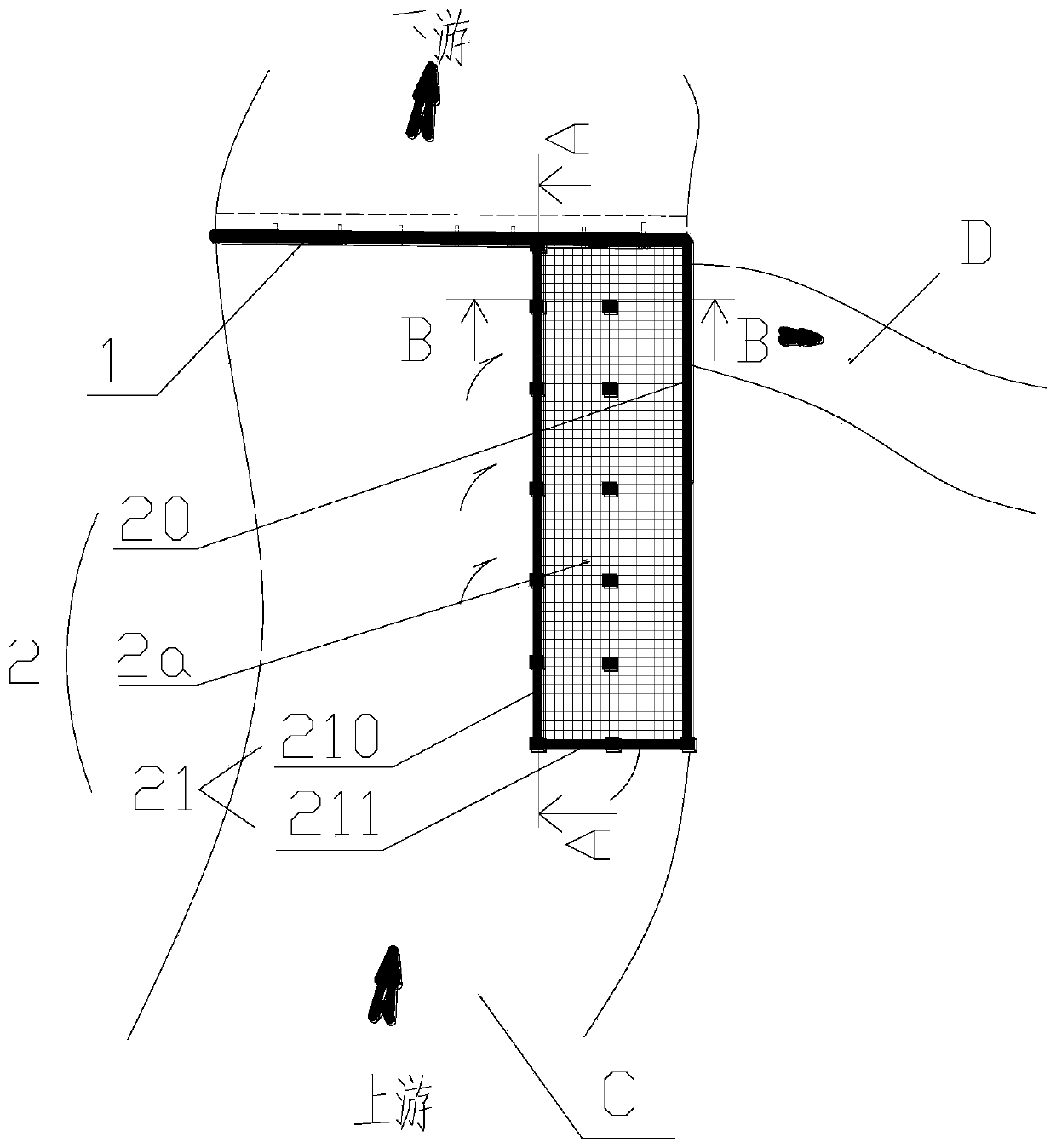 Water making engineering structure based on modular filter layer