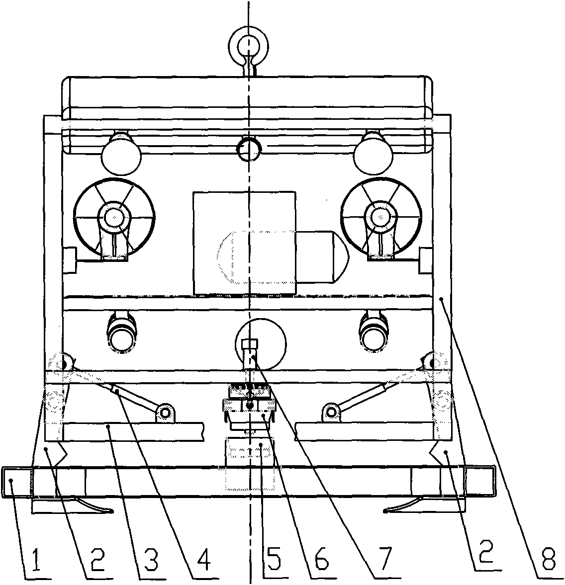 Butted joint device of underwater oil line