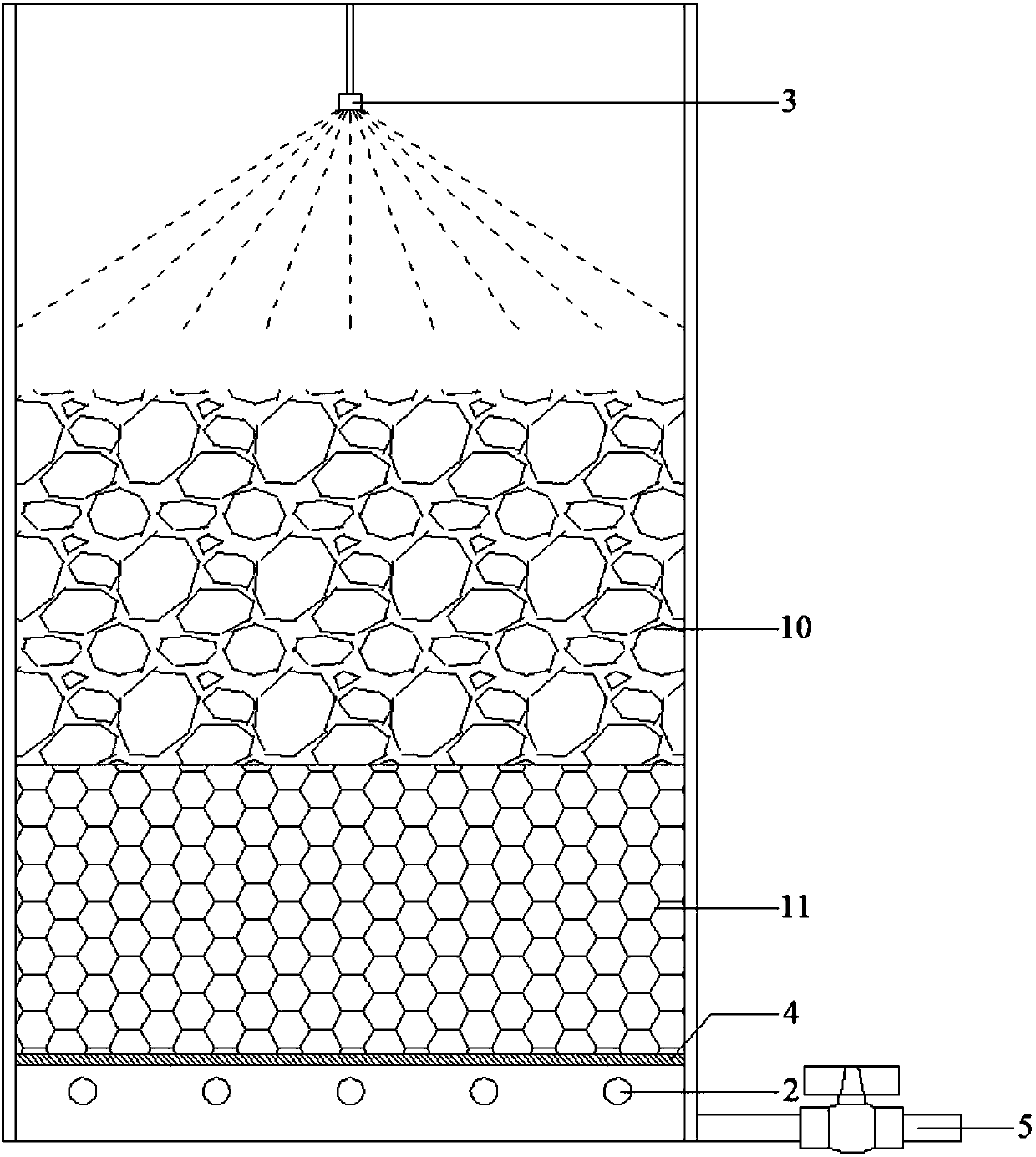 A wastewater percolation tank and a wastewater percolation system