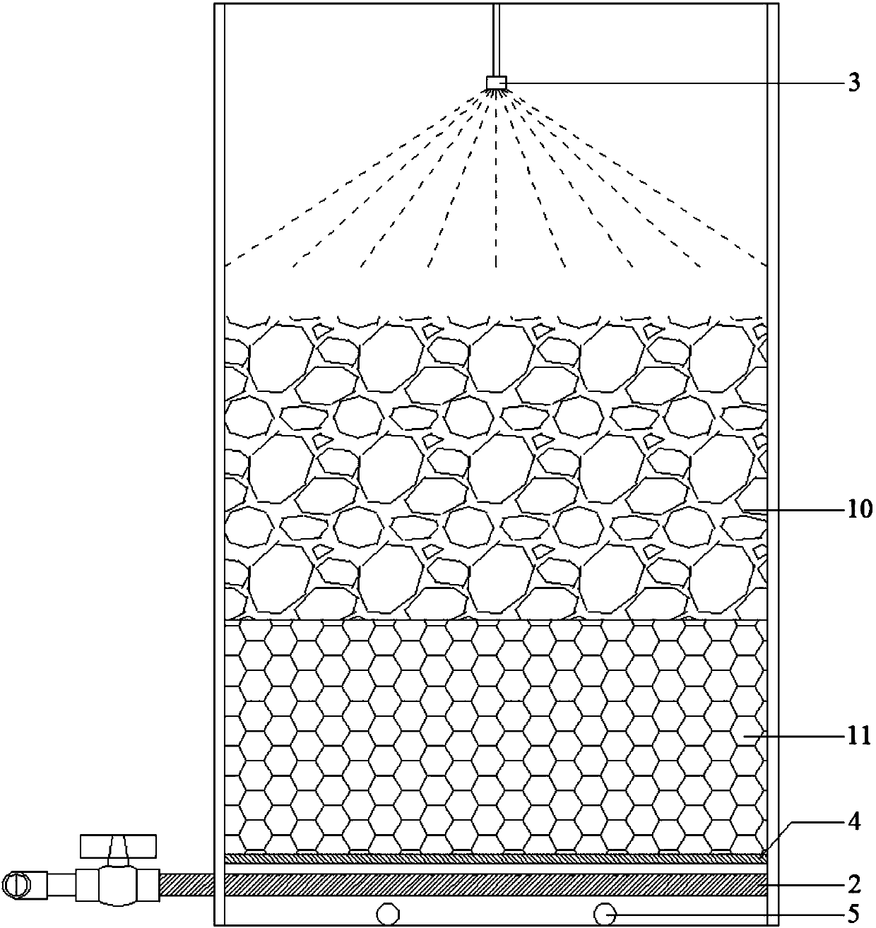 A wastewater percolation tank and a wastewater percolation system